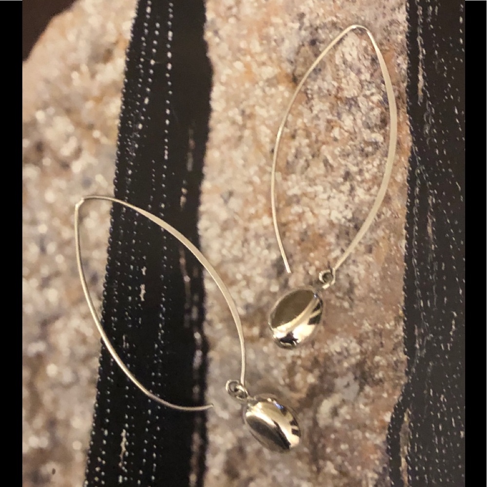 Silpada Wire Drop Threader Earrings - image 1
